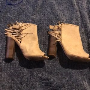 Fringe booties
